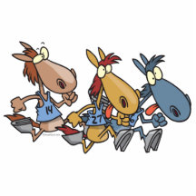 funny horse racing cartoon photo cut outs