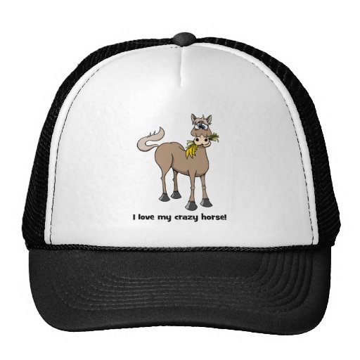 Funny horse trucker hat