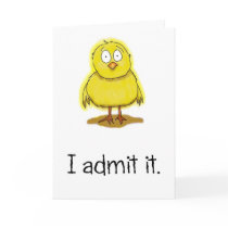 Funny Humour Happy Valentine's Day Chick Card