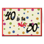 Funny Humourous 40th birthday Card with Dots