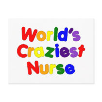 Funny Humourous Nurses : World's Craziest Nurse Postcard