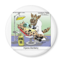 Funny Hyena Dentistry Tees Mugs Cards & More Fridge Magnets