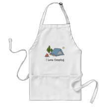 Funny I Love Camping Aprons