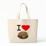 Funny I Love Cheeseburgers Bag