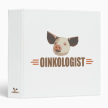 Funny I Love Pigs Binder
