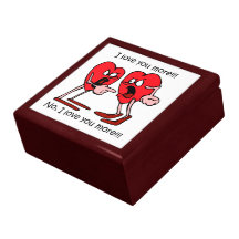 funny I love you Jewelry Boxes