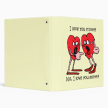 Funny I love you Vinyl Binders