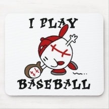 Funny I Play Baseball Tshirts and Gifts Mousepad