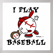 Funny I Play Baseball Tshirts and Gifts Print