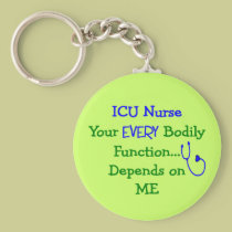 Funny ICU Nurse Key Chain keychains