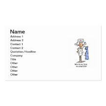 Funny ICU Nurse T-shirts and Gifts Business Card Template