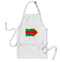 Funny I'm With Stupid T-shirts Gifts Aprons