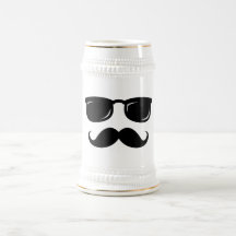 Funny incognito smiley moustache trendy hipster coffee mug