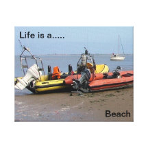 Funny, Inspirational, Beached boats Gallery Wrapped Canvas