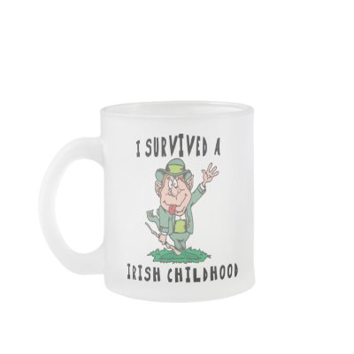 Funny Irish - I Survived A Irish Childhood Coffee Mugs by Funny_Irish_TShirts