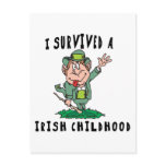 Funny Irish - I Survived A Irish Childhood Postcard