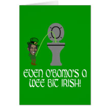 Funny Irish Obama Greeting Card