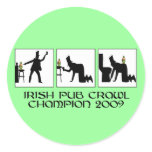 Funny Irish pub crawl stickers