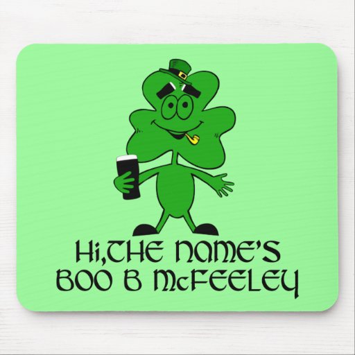 Funny Irish slogan Mousepads