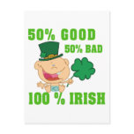 Funny Irish Toddler Baby Postcard