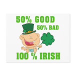 Funny Irish Toddler Baby Post Card