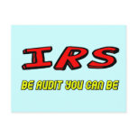 Funny IRS Audit T-shirts Gifts Post Cards