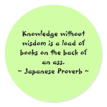 Funny Japanese Proverbs - Knowledge stickers