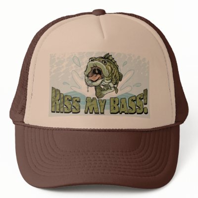 Funny Kiss My  Bass Gift Ideas for Fishermen by mudgestudios