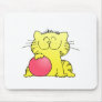 Funny Kitten Bowler Mouse Pads