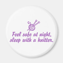 Funny Knitting Refrigerator Magnet