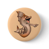 Funny Laughing Fish Pinback Buttons