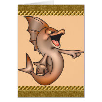 Funny Laughing Fish Card