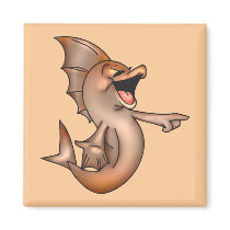 Funny Laughing Fish Magnet