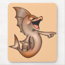 Funny Laughing Fish Mouse Pad