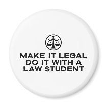 Funny Law Student Refrigerator Magnet