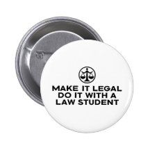 Funny Law Student Pin