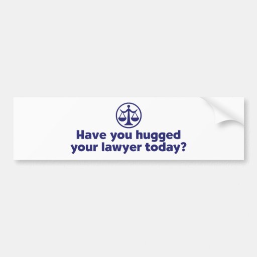 Funny Lawyer Bumper Sticker
