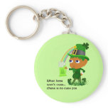 Funny Leprechaun Beer Keychain