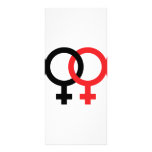 funny lesbian icon rack card design