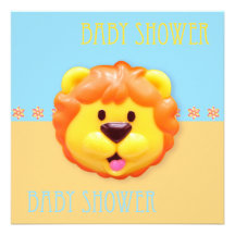 Funny lion personalized invites