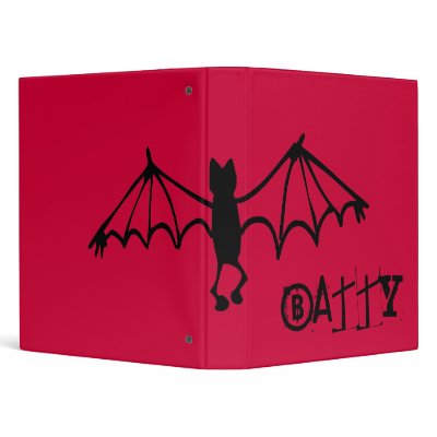 Funny Little Bat - Batty Vinyl Binder by VoXeeD
