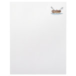 funny little boy in boat customized letterhead