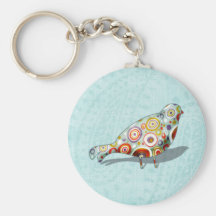 Funny Little Whimsical  Bird Key Chains