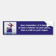 Funny Lobster Bumper Sticker
