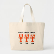 Funny lobster canvas bag