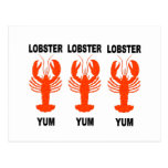 Funny lobster postcard