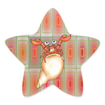 Funny Lobster Star Stickers