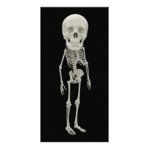 Funny looking skeleton photo cards