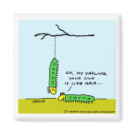 Funny Love Gardening Cartoon Magnet