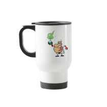 Funny Mad Scientist Holding Green Potion Coffee Mugs